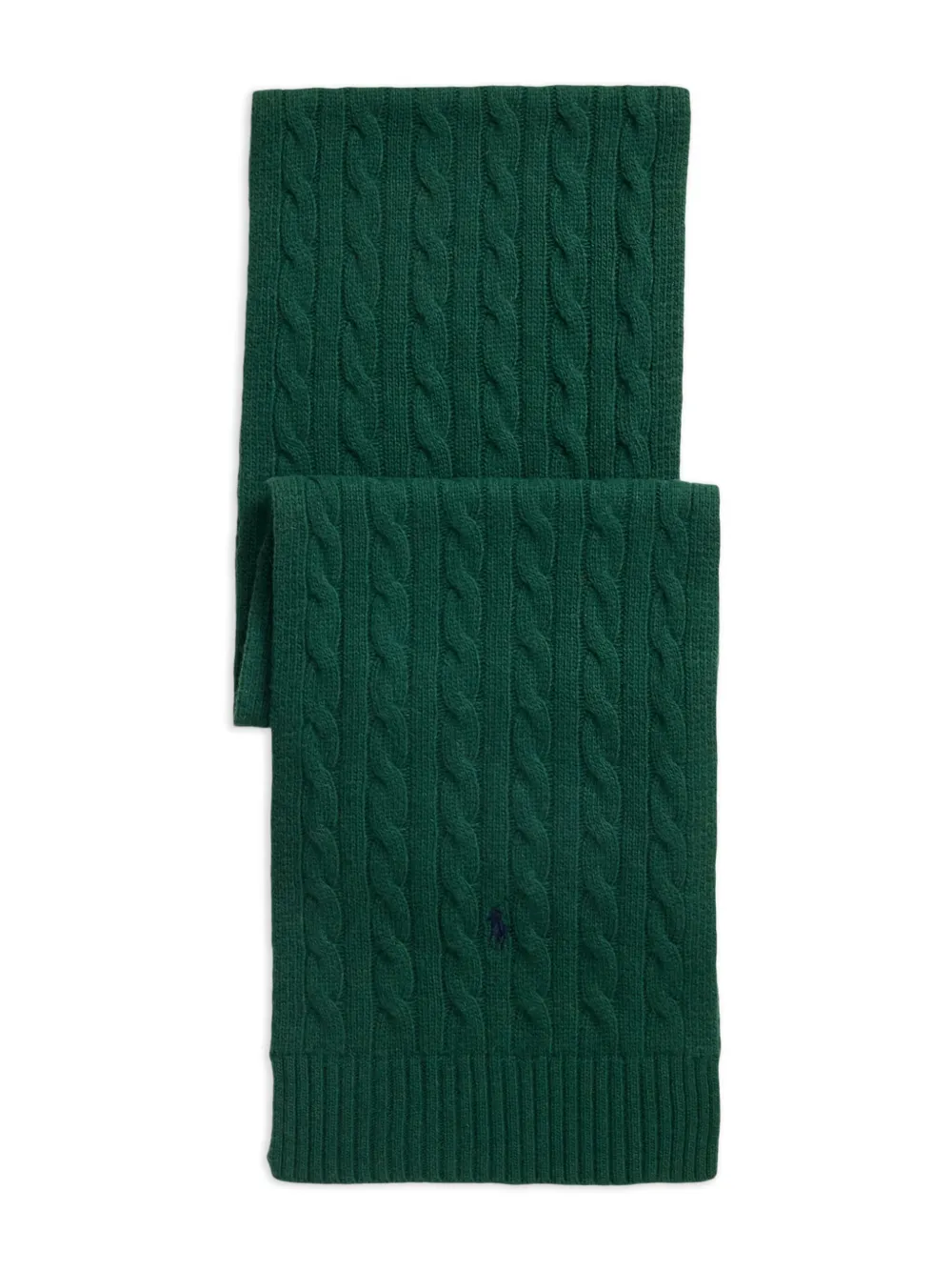 Polo Ralph Lauren cable-knit scarf | Green | Image 1