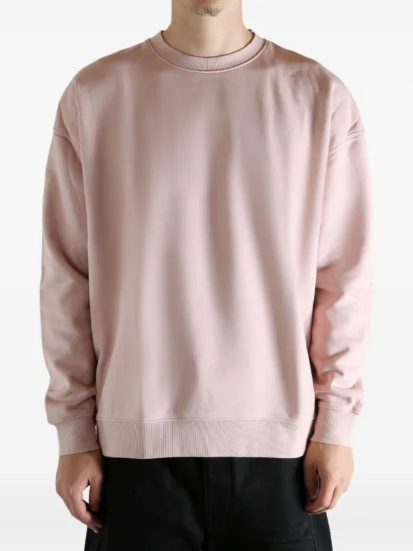 Malbon Golf ピンク トレーナー トップス スウェット メンズ　春用 Malbon Golf crew-neck Sweatshirt | Pink | FARFETCH TW
