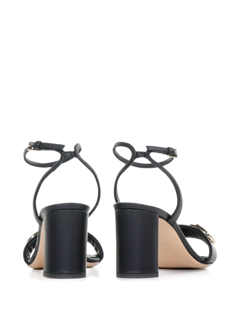Ninalilou Buckle-detail Block-heel Sandals In Multi
