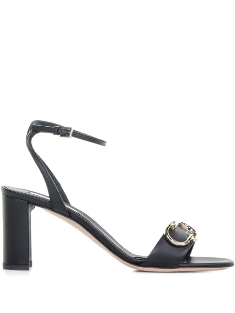 Ninalilou buckle-detail block-heel sandals