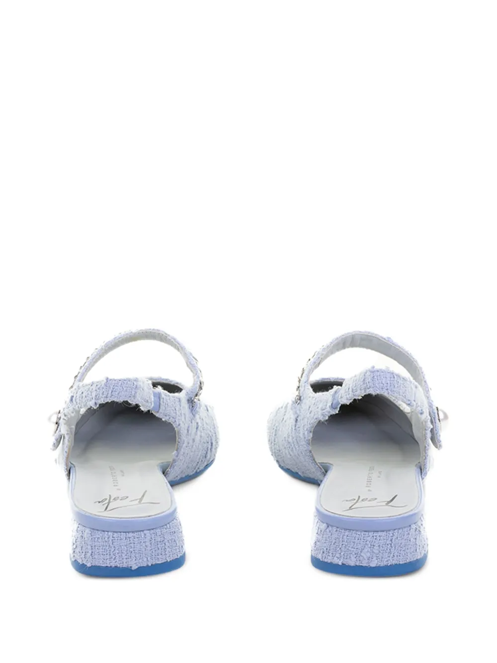 Roberto Festa Yolanda bouclé slingback pumps Blue
