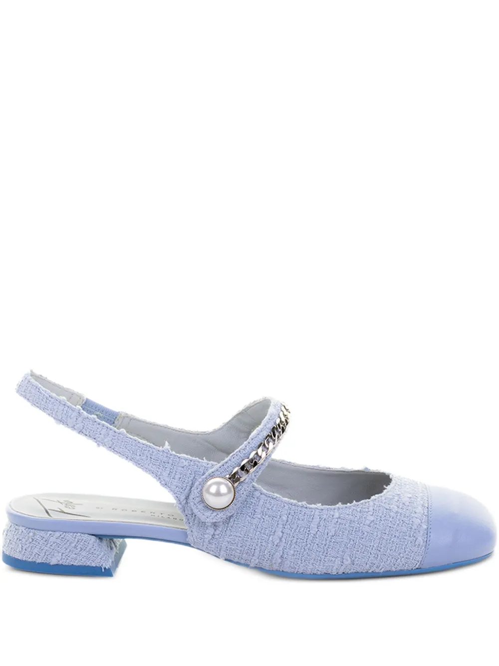 Roberto Festa Yolanda bouclé slingback pumps Blue