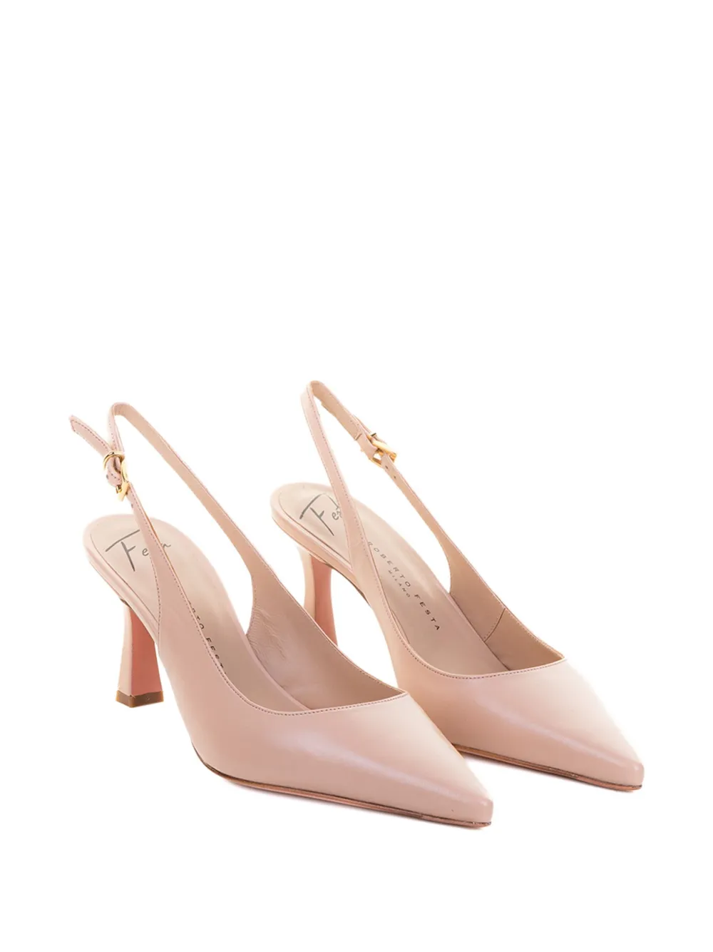 Roberto Festa 70mm Slingback Pointed-toe Pumps In Multi