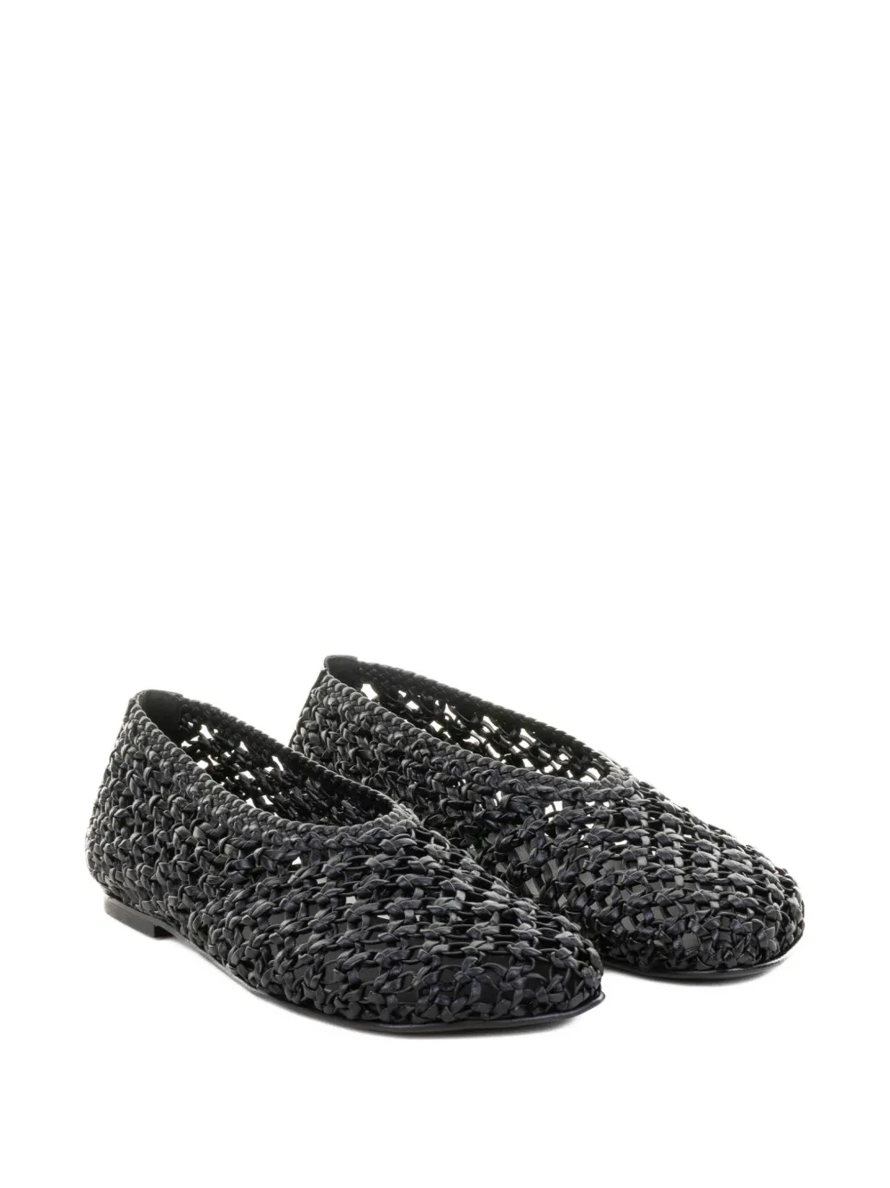 Elena Iachi leather sandals - Zwart
