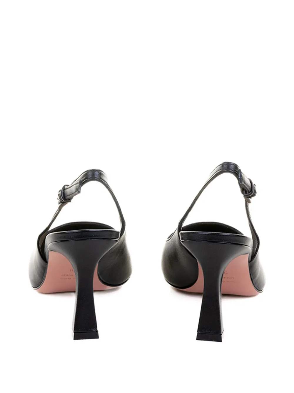 Roberto Festa 70mm slingback leather sandals Black