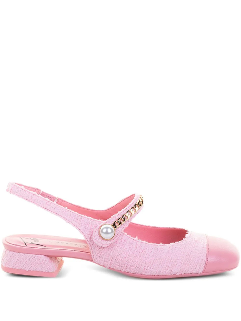 Roberto Festa Yolanda bouclé slingback pumps Pink