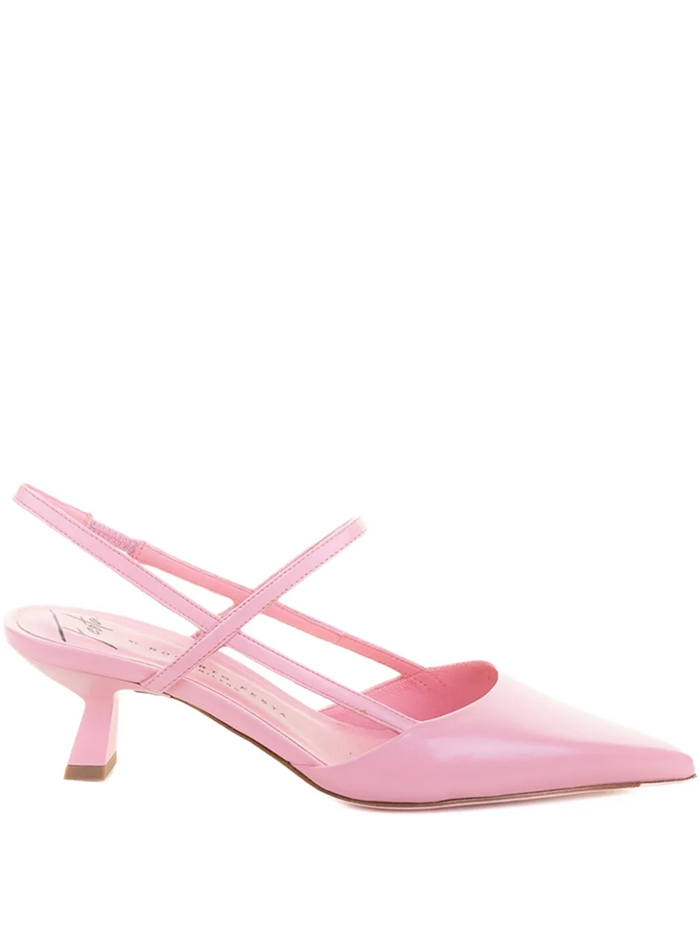 Roberto Festa Pointed-toe Slingback Pumps In Pink