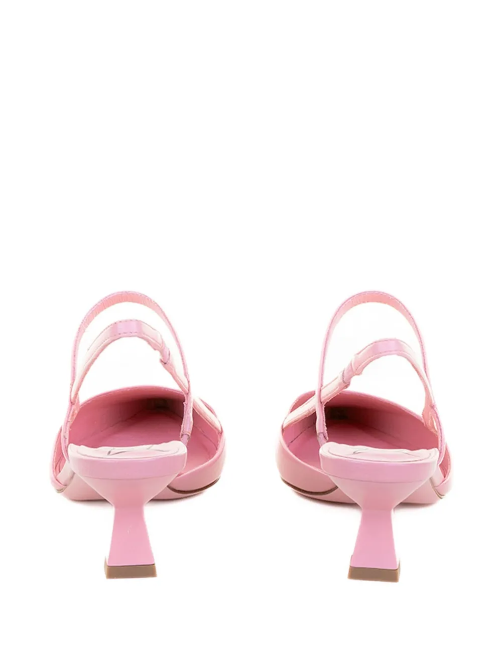 Roberto Festa Pointed-toe Slingback Pumps In Pink