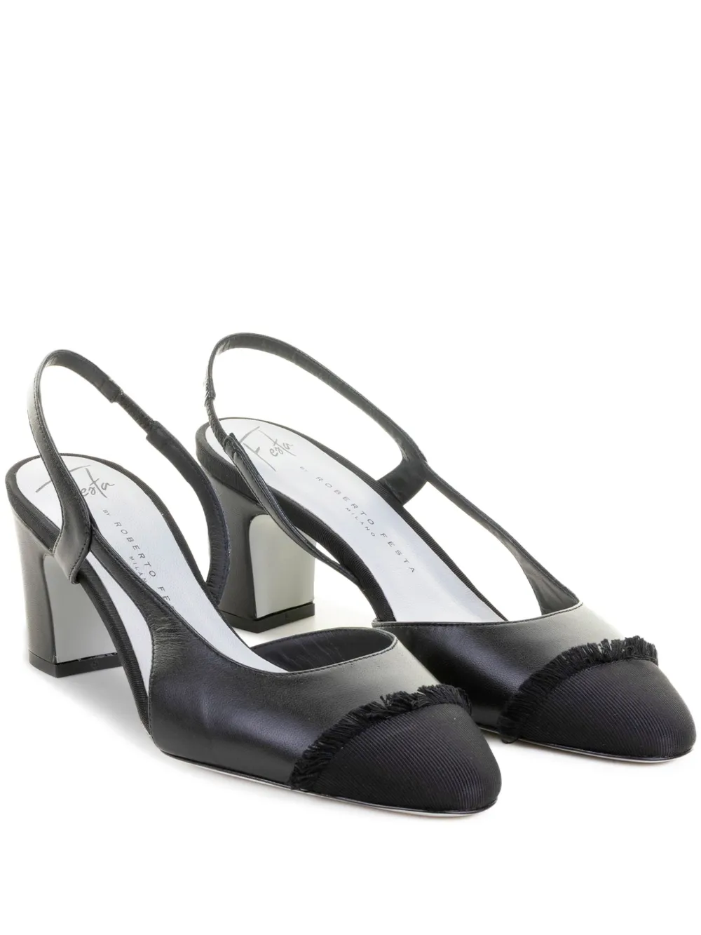 Roberto Festa 60mm Ficus slingback pumps Black