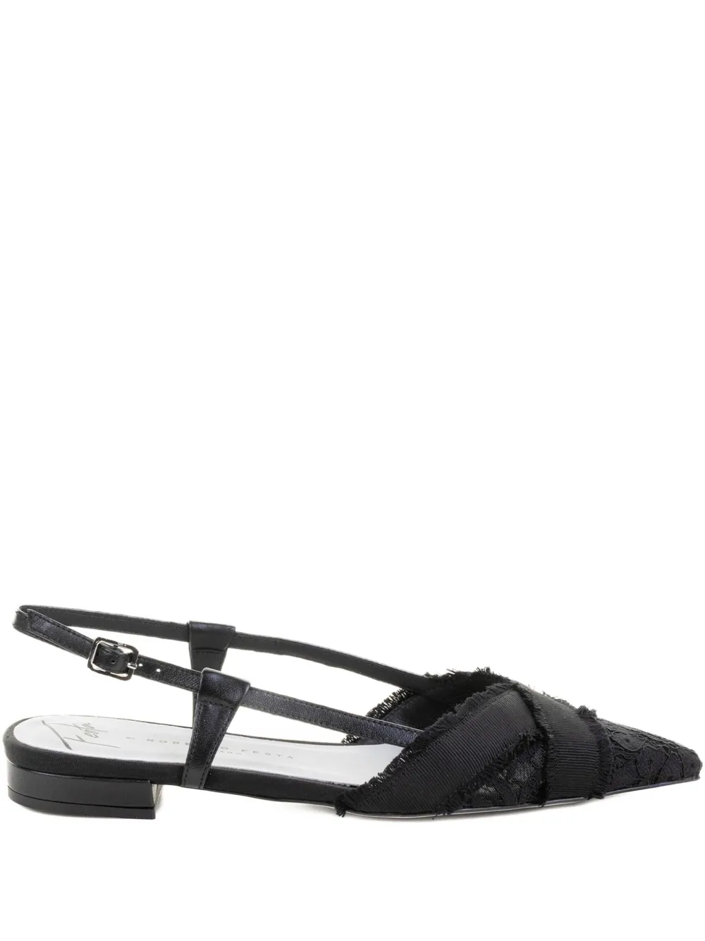 Roberto Festa Kesha slingback ballerina's Zwart