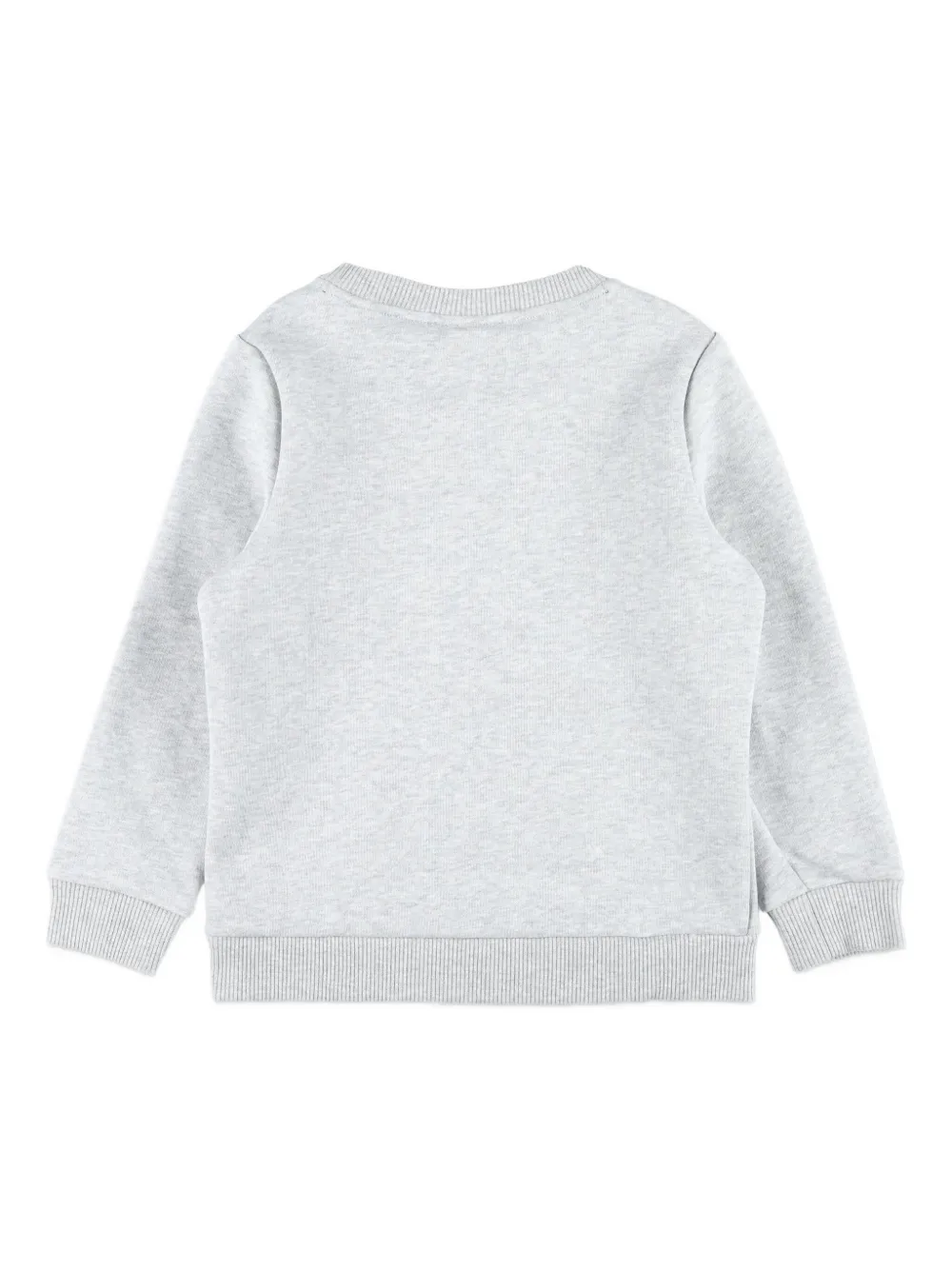 Lacoste Crew-neck Fleece Sweatshirt In Gray