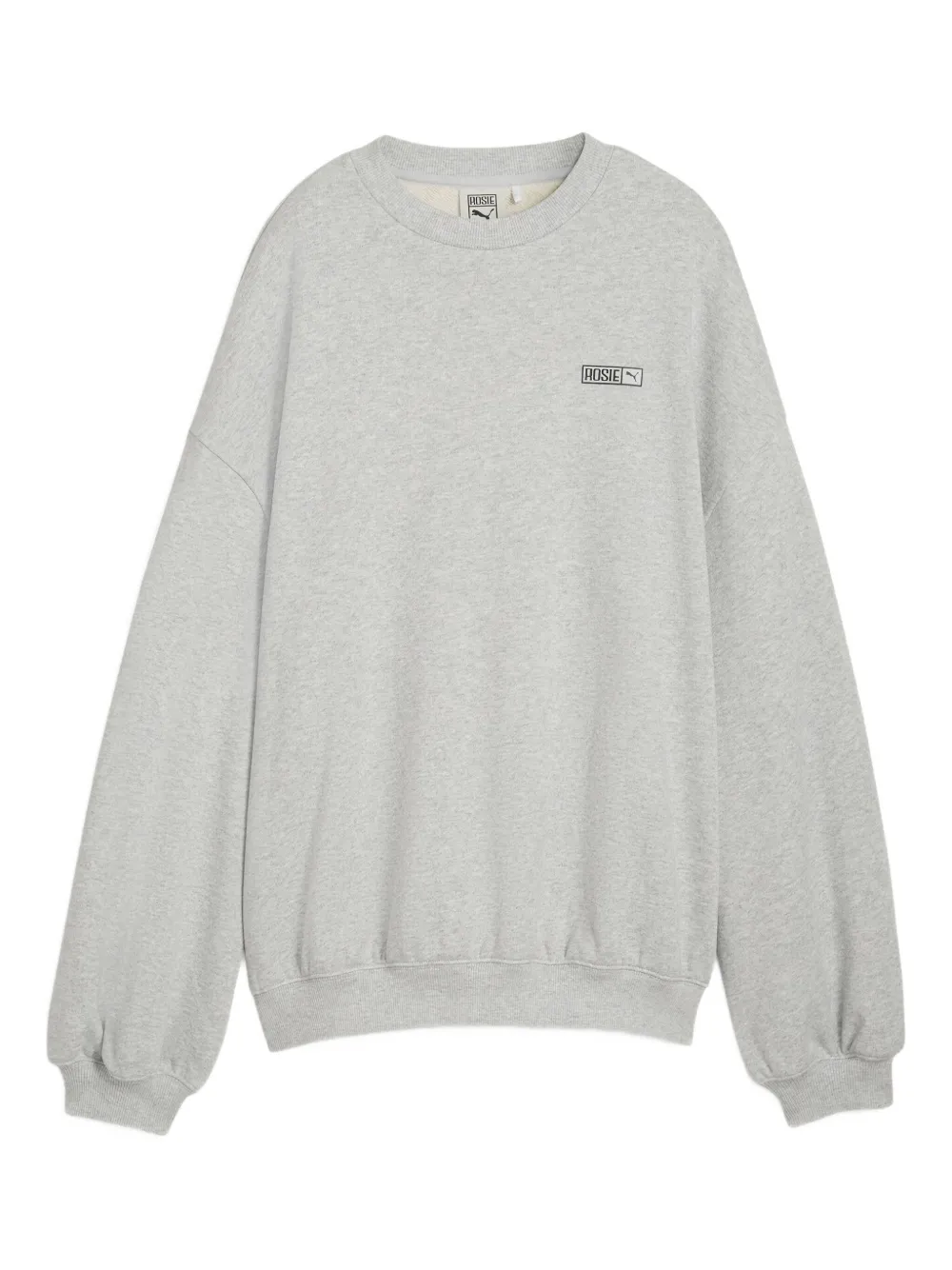 Puma X Rosé Logo-embroidered Sweatshirt In Gray