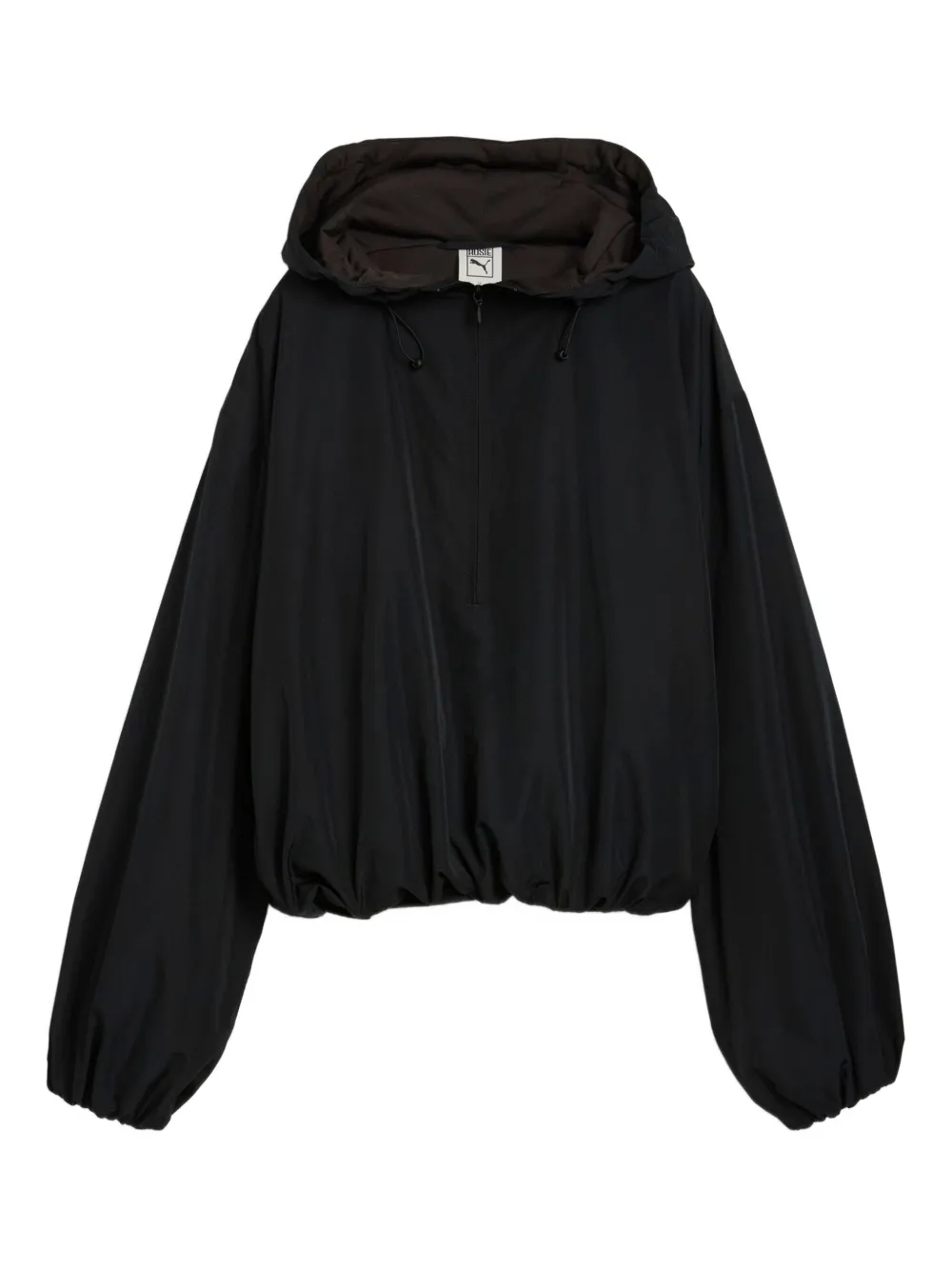 Puma X Rosé Half-zip Hooded Jacket In Black