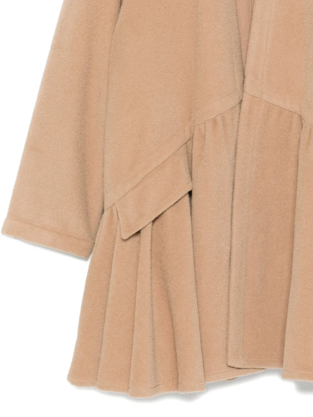 Pre-owned A.n.g.e.l.o. Vintage Cult 1980 Alpaca Wool-blend Coat In Brown