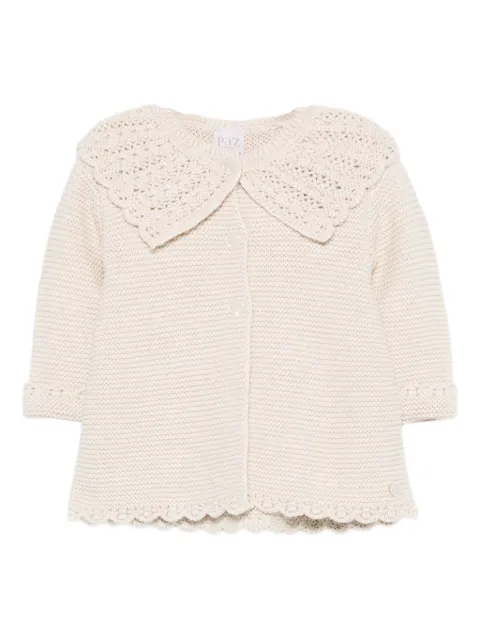 Paz Rodriguez crochet-collar cardigan