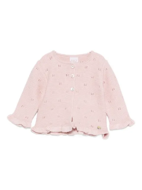 Paz Rodriguez cardigan volanté à détail d’œillets