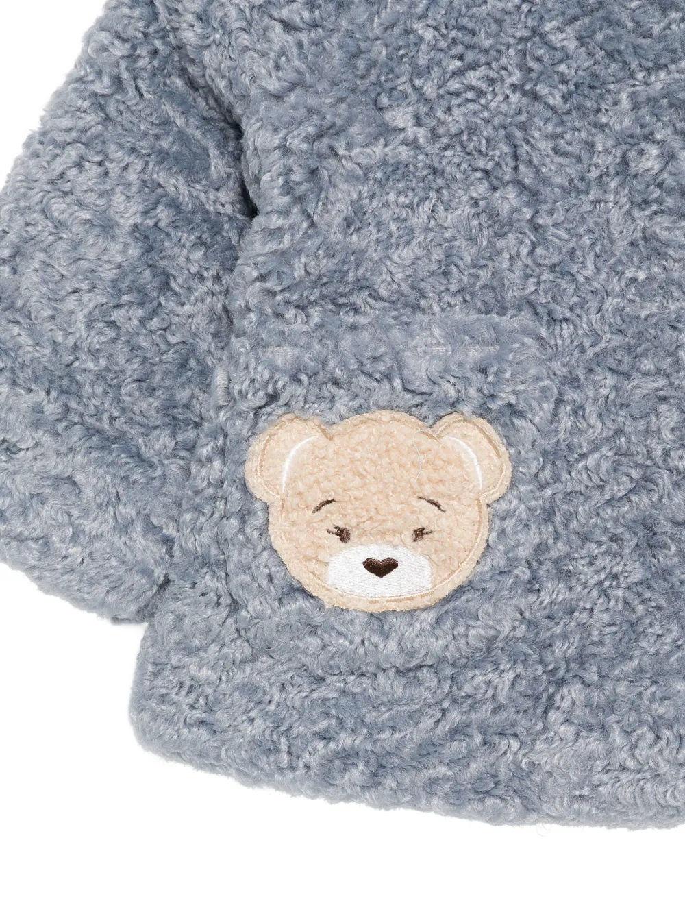 Monnalisa Teddy Bear jack met capuchon Blauw