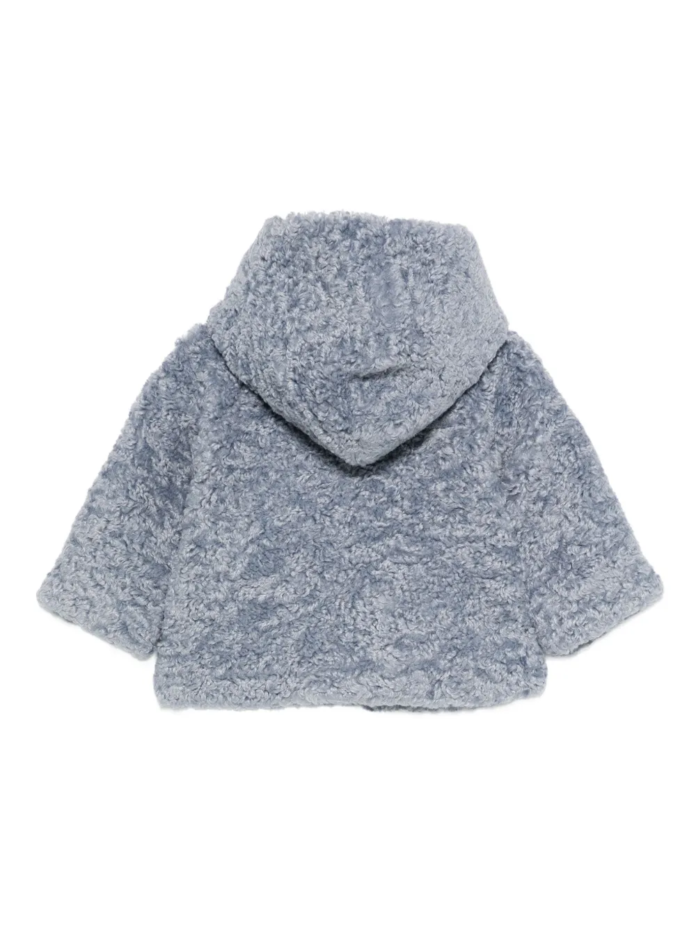 Monnalisa Teddy Bear hooded coat | Baby Faux Fur Coats | Image 2