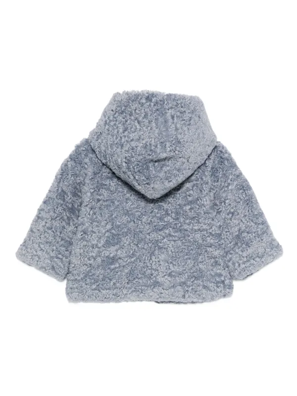 Monnalisa テディベア フーデッドコート | ブルー | FARFETCH JP