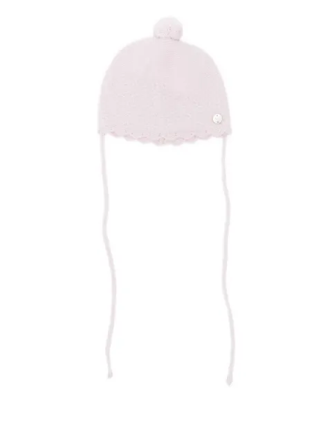 Paz Rodriguez pom-pom scalloped beanie