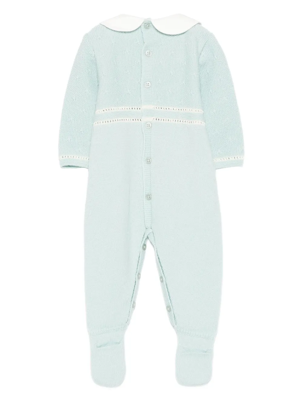 Paz Rodriguez Peter Pan collar knitted babygrow | Rompers | Image 2