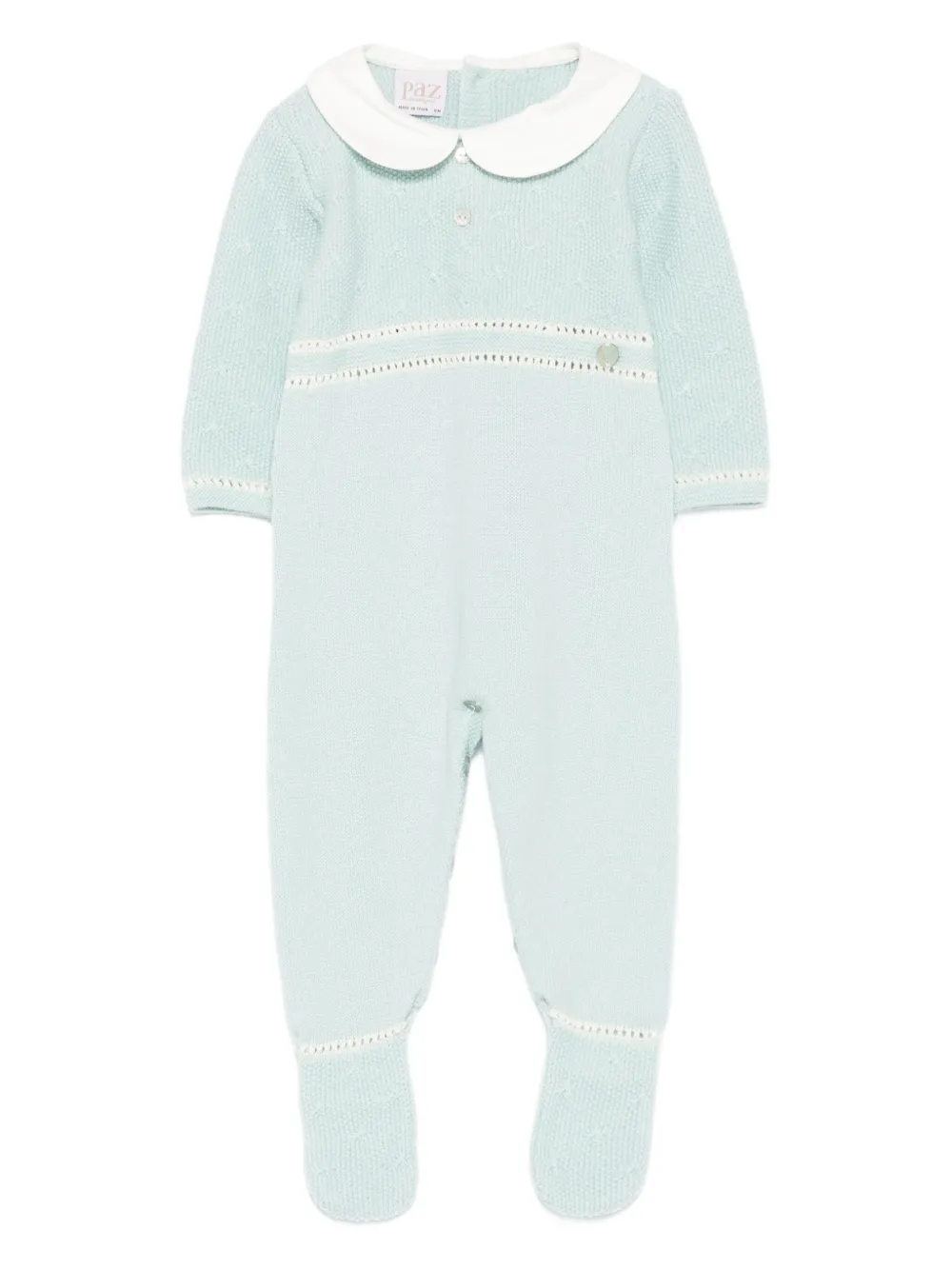 Paz Rodriguez Peter Pan collar knitted babygrow | Image 1