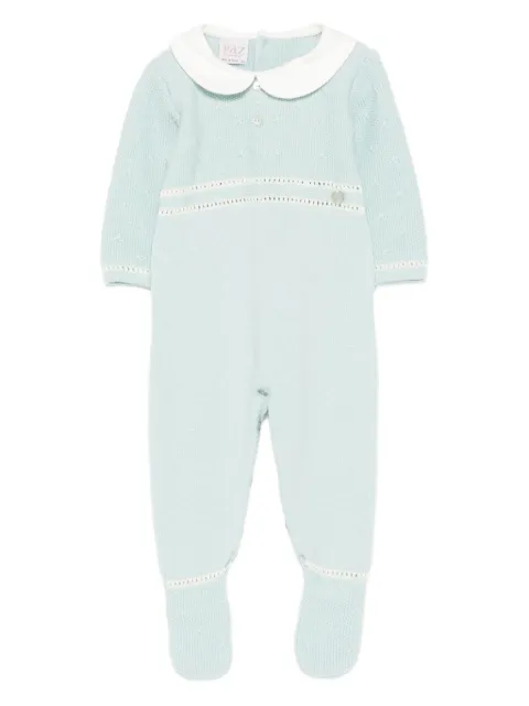 Paz Rodriguez Peter Pan collar knitted babygrow