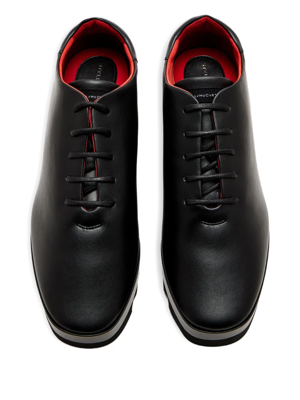 Stella McCartney Elyse sneakers met plateauzool - Zwart