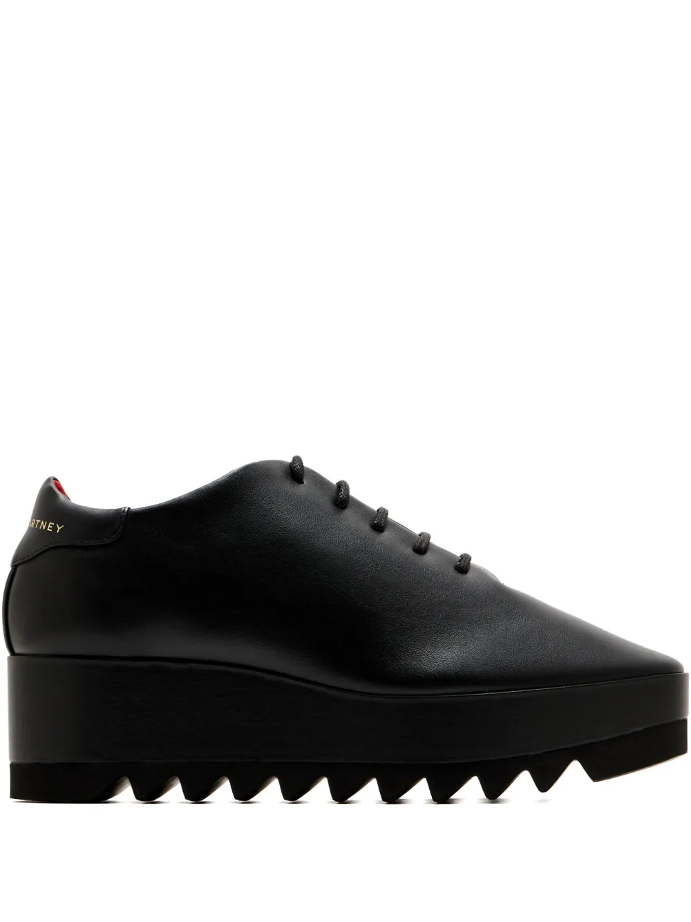 Stella McCartney Elyse sneakers met plateauzool Zwart