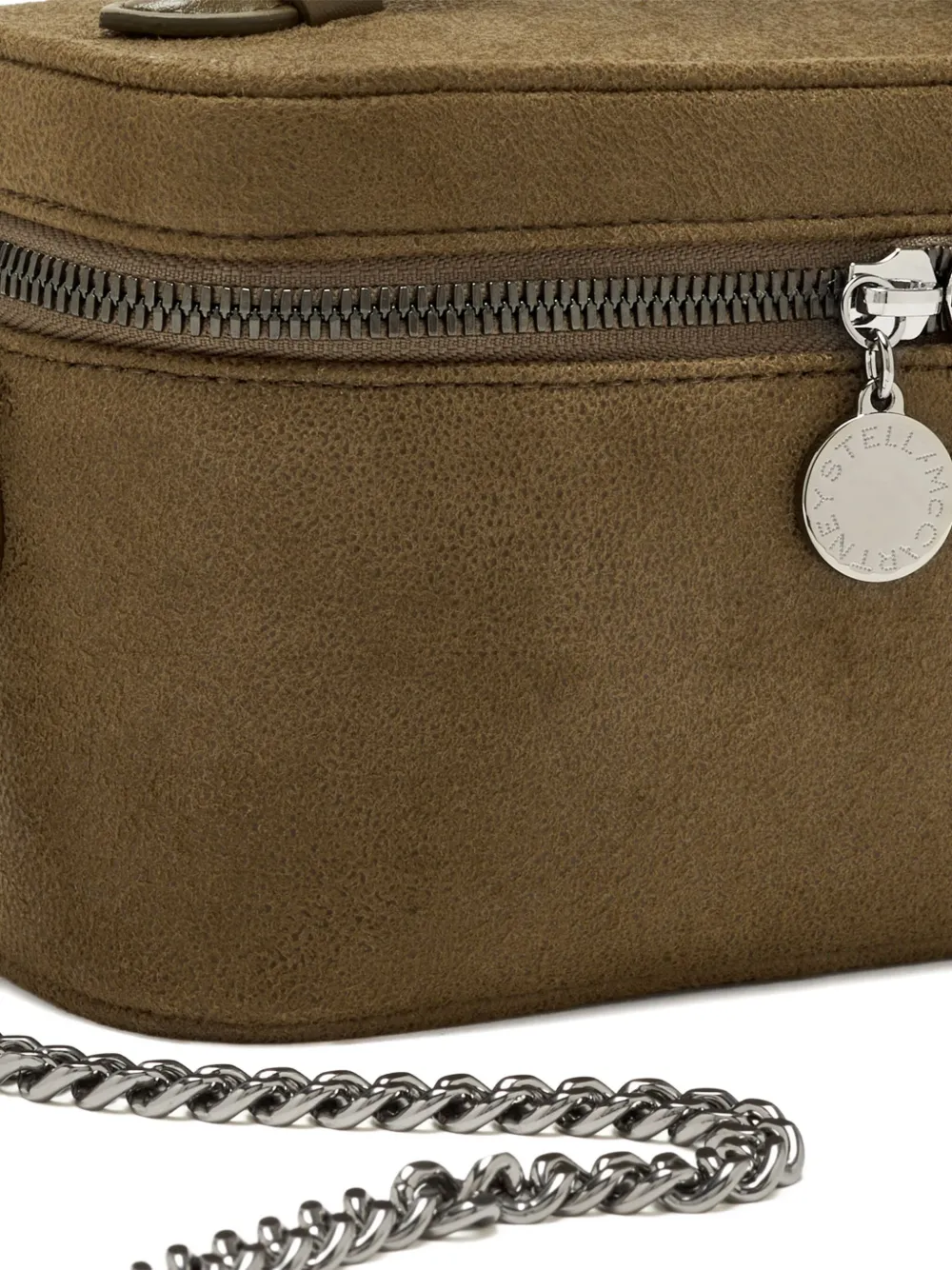 Stella Mccartney Chain-handle Satchel Bag In Green