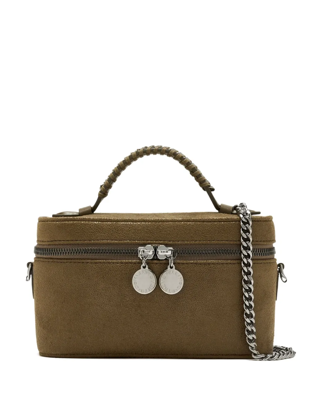 Stella Mccartney Chain-handle Satchel Bag In Green