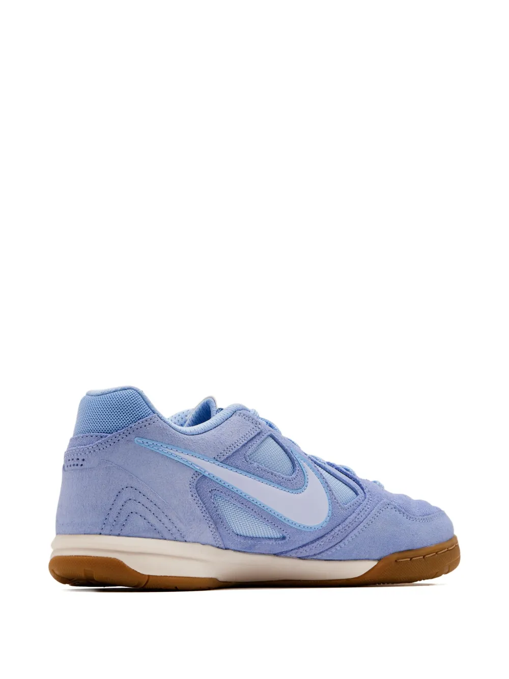 Nike Suede Panelled Sneakers In Purple