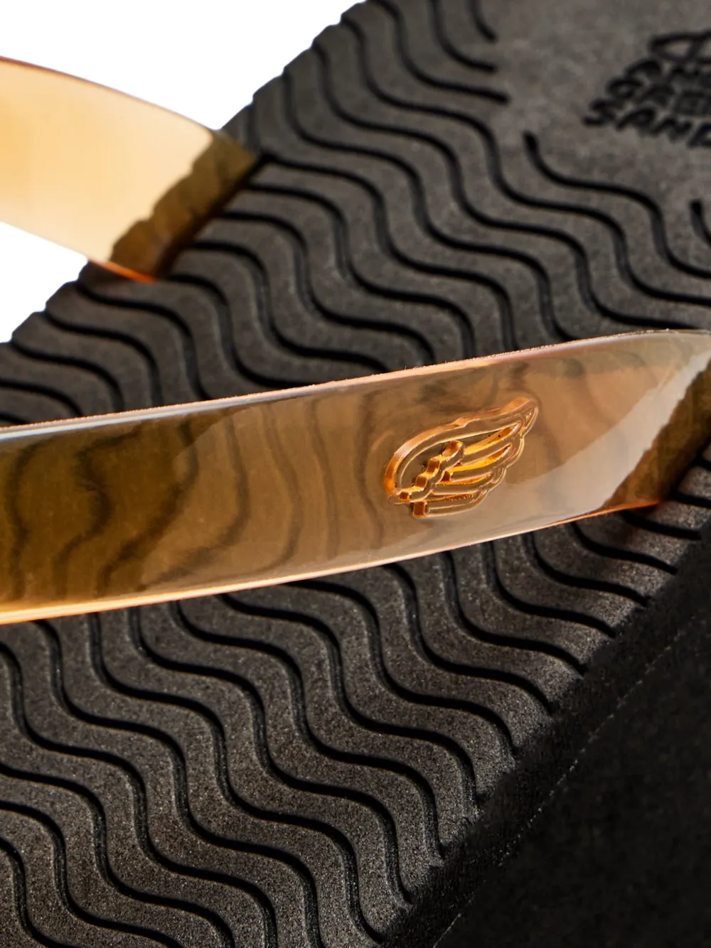 Ancient Greek Sandals Etheria slippers met plateauzool Bruin