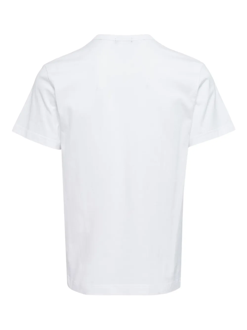Comme des Garçons Homme Plus T-shirt met patchwork - Rood