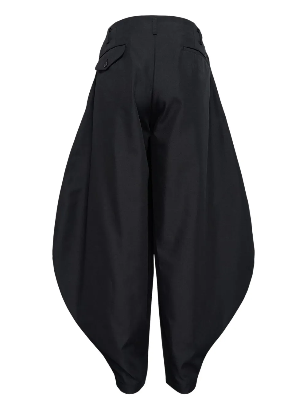Comme des Garçons Homme Plus Broek met verlaagd kruis - Zwart