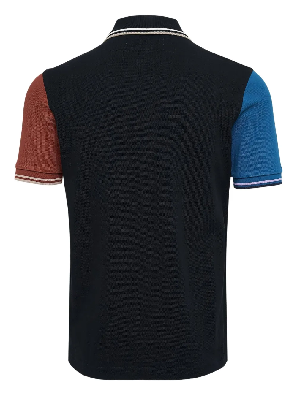 Comme Des Garçons Shirt x Fred Perry poloshirt met colourblocking - Zwart
