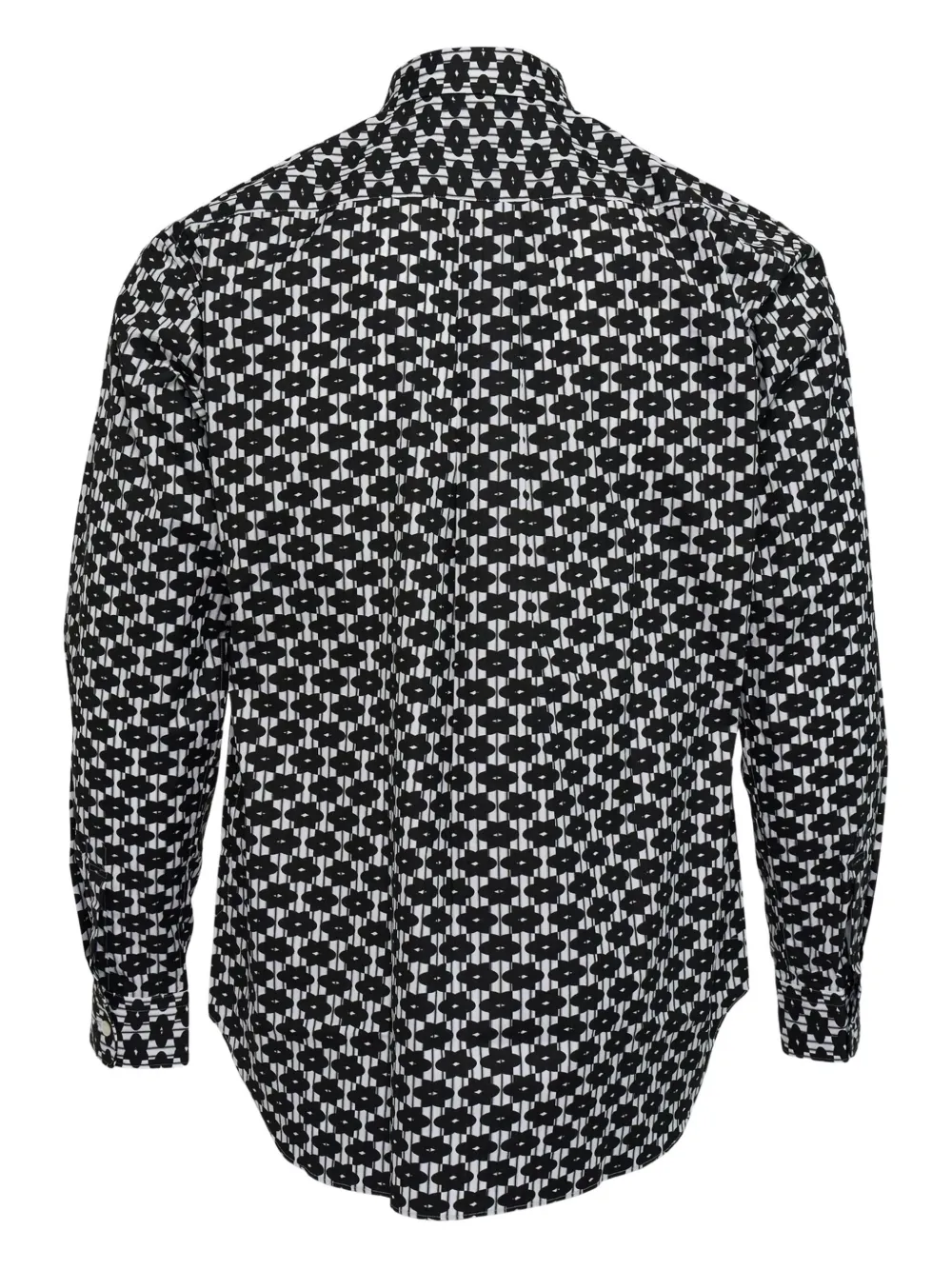 Comme des Garçons Homme Deux Overhemd met bloemenprint - Zwart