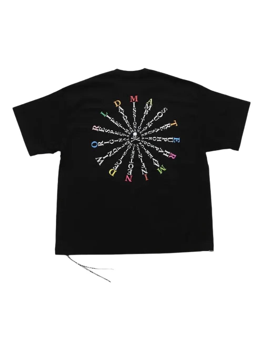 Mastermind Japan drawstring graphic T-shirt - Zwart