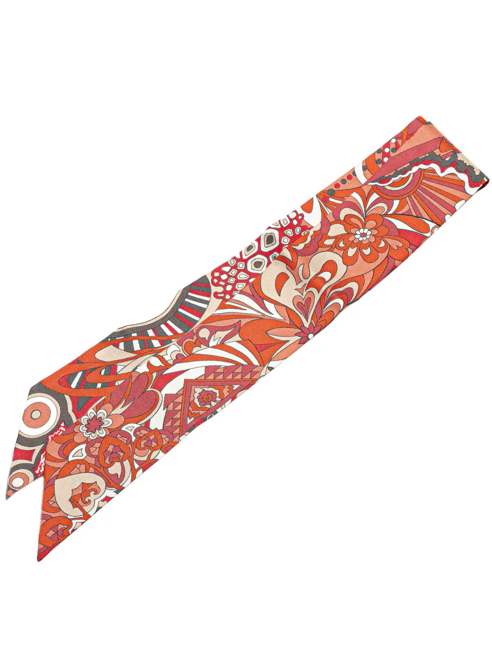 Hermès Pre-Owned 2000-2020 L Ivresse De L Infini Silk Twilly Scarf Hermès Pre-Owned 2000-2020 L Ivresse De L Infini Silk Twilly Scarf