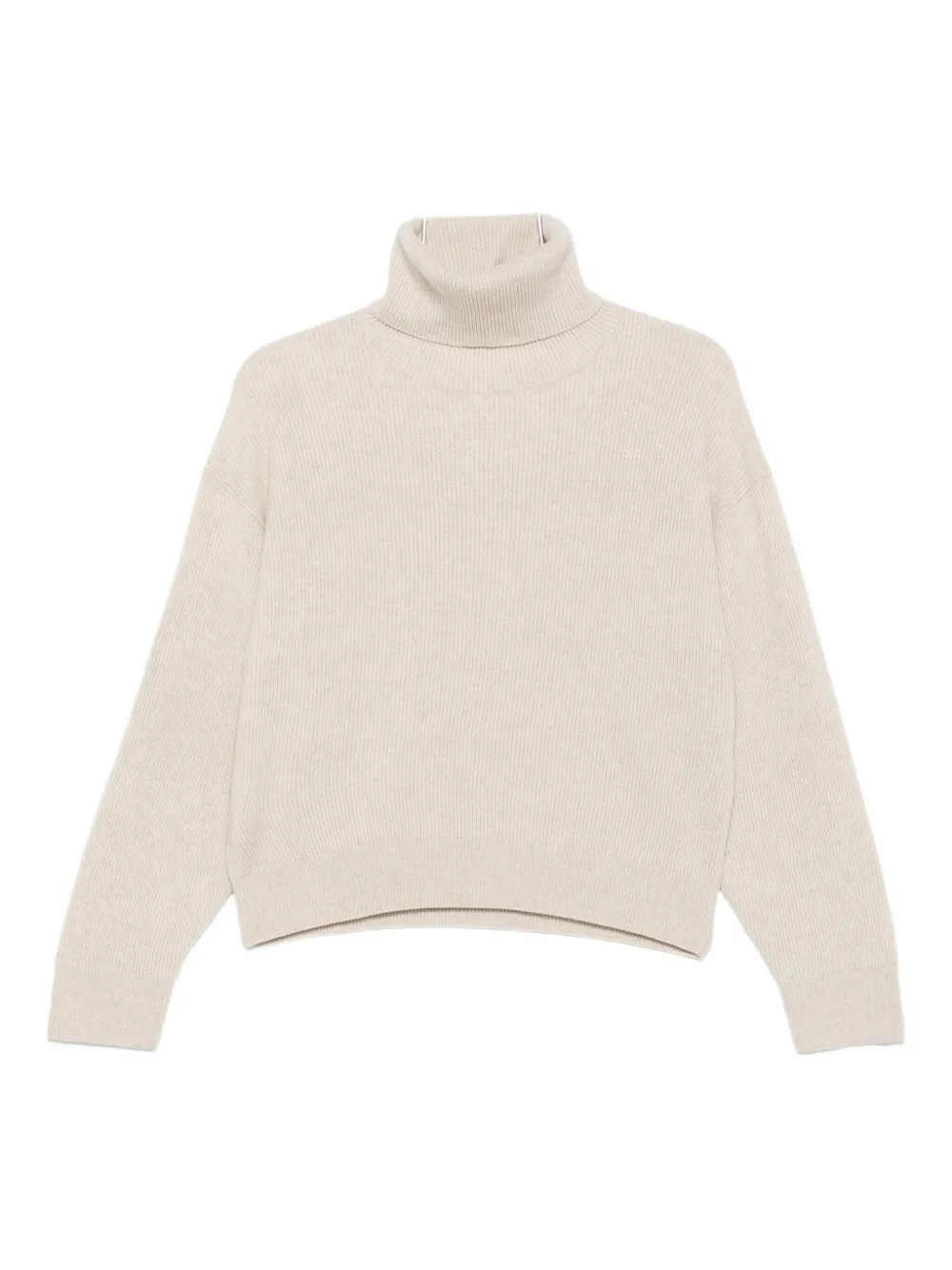Brunello Cucinelli Turtleneck Sweater In Animal Print