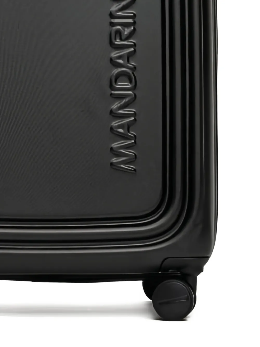 Mandarina Duck Embossed Logo Suitcase In Black