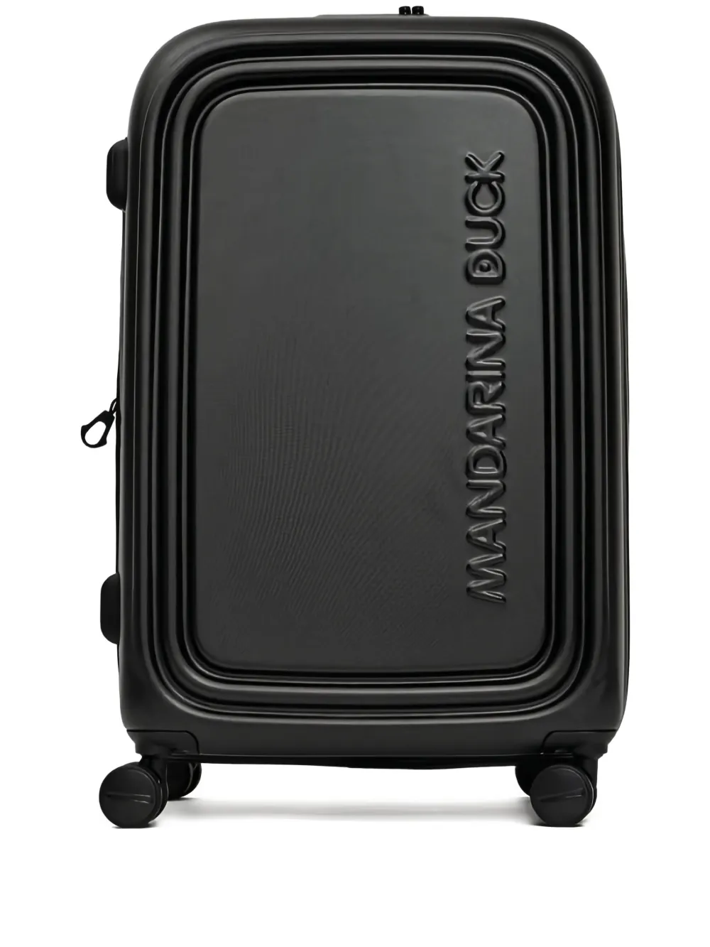 Mandarina Duck Embossed Logo Suitcase In Black