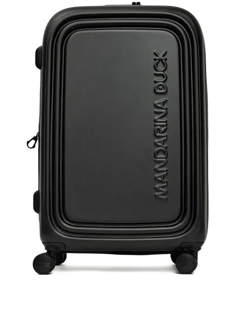 Mandarina Duck embossed logo suitcase