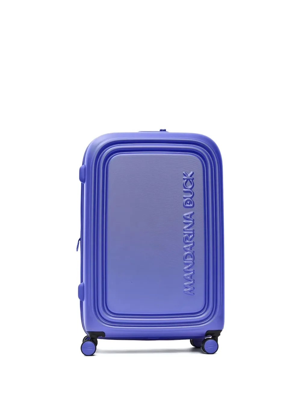 Mandarina Duck embossed logo suitcase | Purple | Image 1