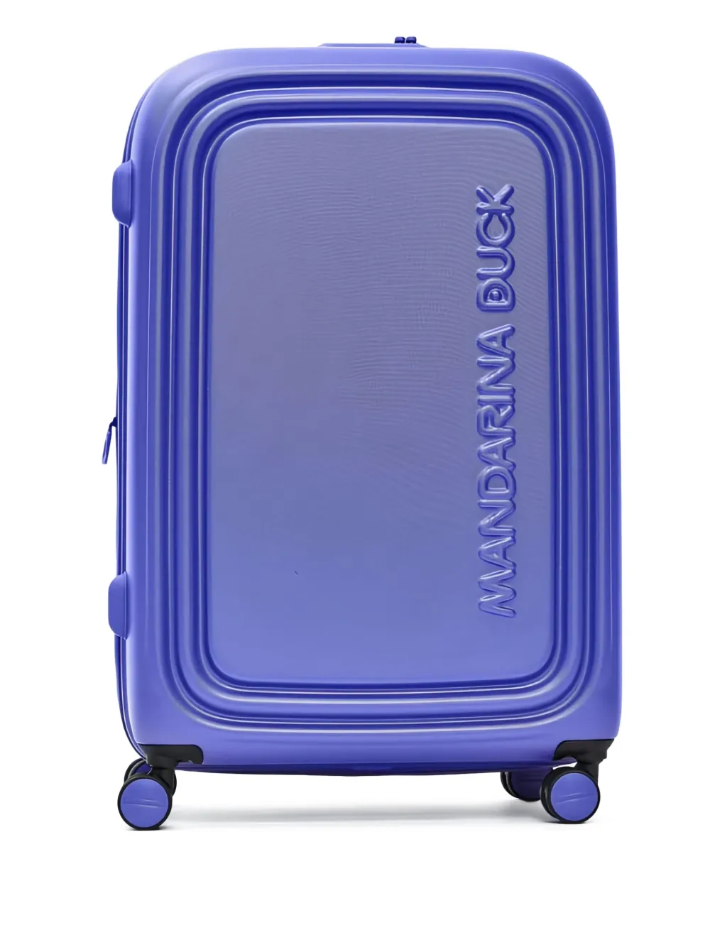 Mandarina Duck embossed logo suitcase - パープル Mandarina Duck embossed logo suitcase - パープル