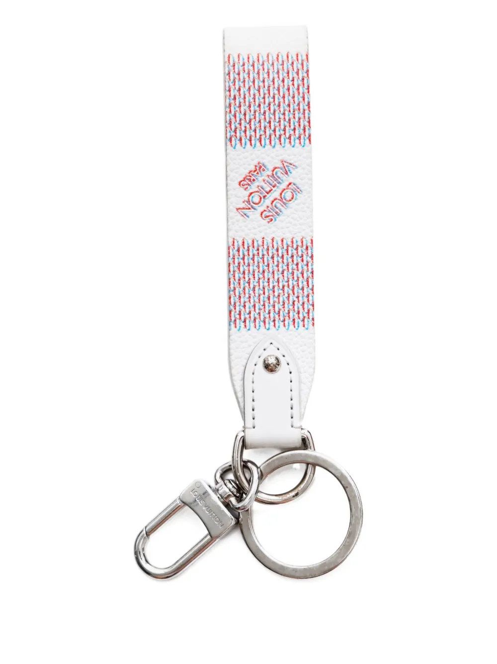 Louis Vuitton Pre-Owned 2022 Damier-pattern leather key holder | White | Image 1