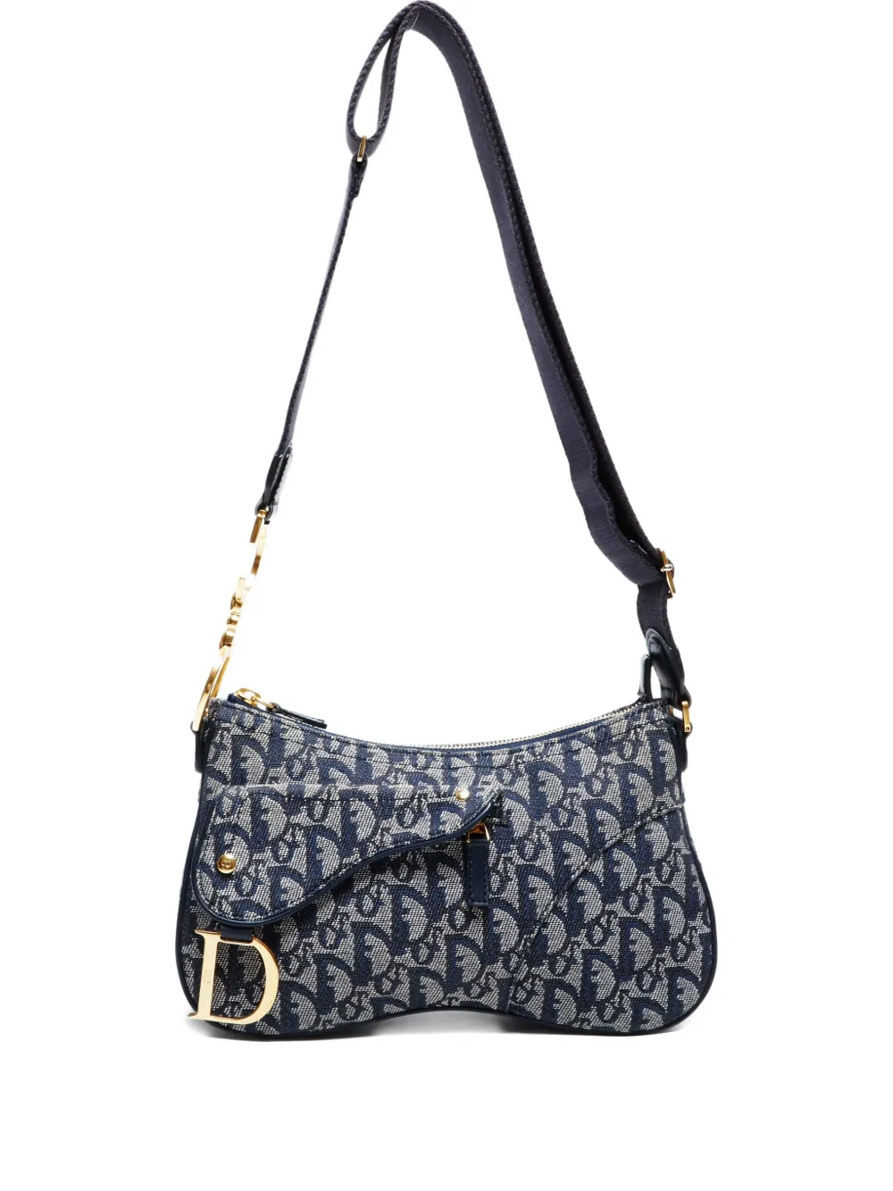 Christian Dior Pre-Owned 2000-2010s モノグラム ショルダーバッグ - ブルー Christian Dior Pre-Owned 2000-2010s モノグラム ショルダーバッグ - ブルー
