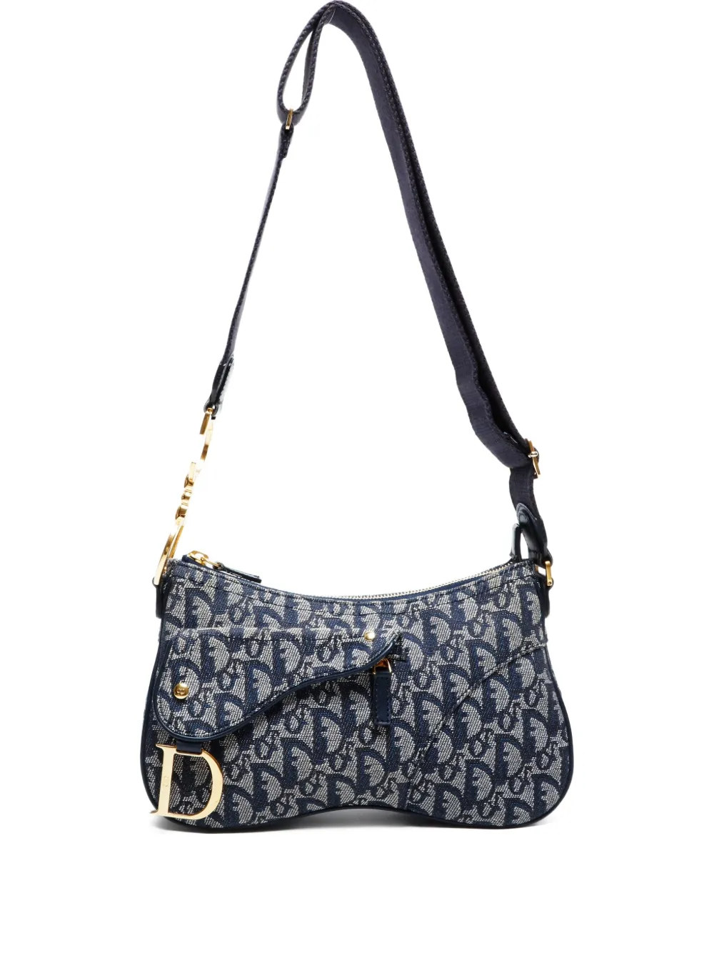 Christian Dior Pre-Owned 2000-2010s モノグラム ショルダーバッグ - ブルー Christian Dior Pre-Owned 2000-2010s モノグラム ショルダーバッグ - ブルー