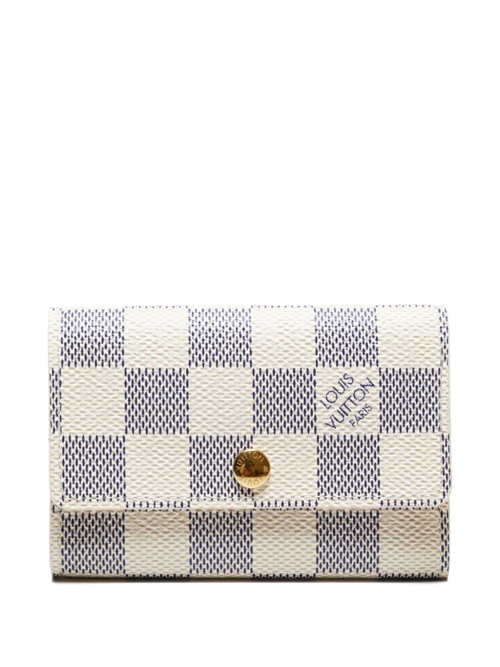 Pre-owned Louis Vuitton 2014 Damier Multicle Key Case In White