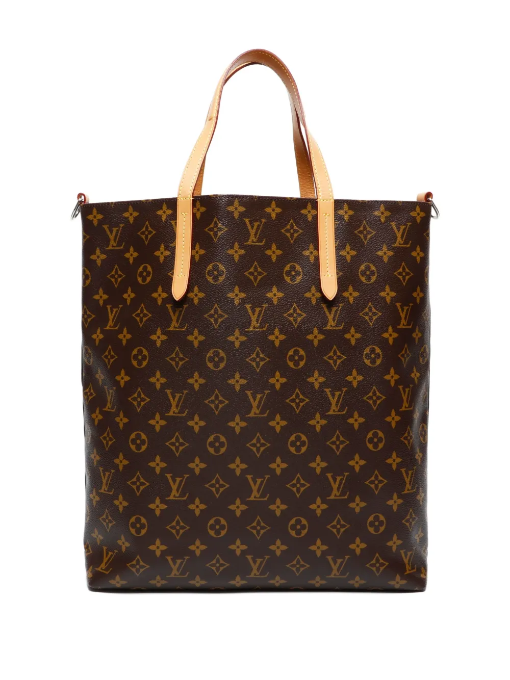 Pre-owned Louis Vuitton 2015 Monogram Cabas Shoulder Bag In Brown